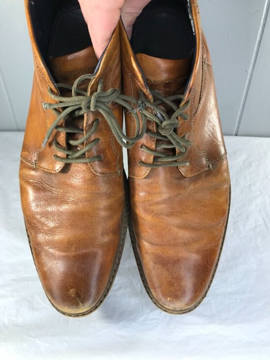 Daniel Hechter Leather Brown Solid Chukka Lace Up Boot Men\'s Sz UK 44 US 10.5/11 main image 9